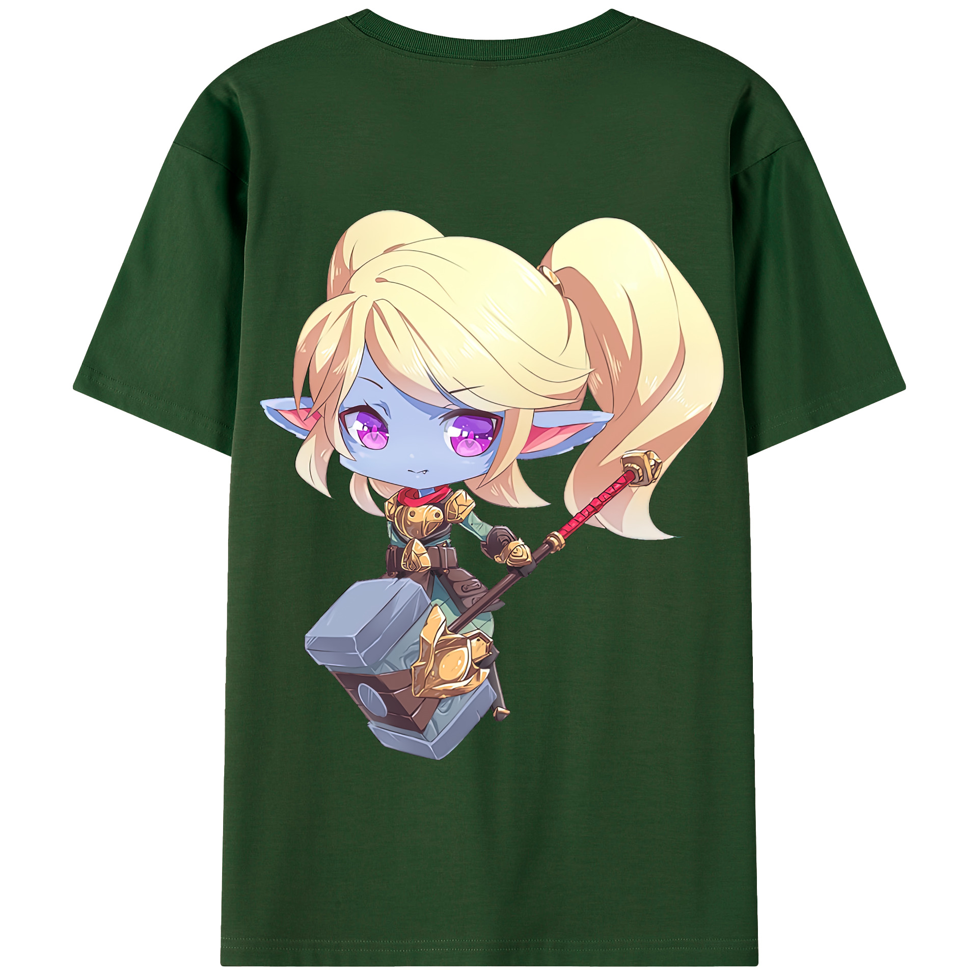 リーグ・オブ・レジェンド League of Legends LOL 綿100％半袖Tシャツ（背面プリント）